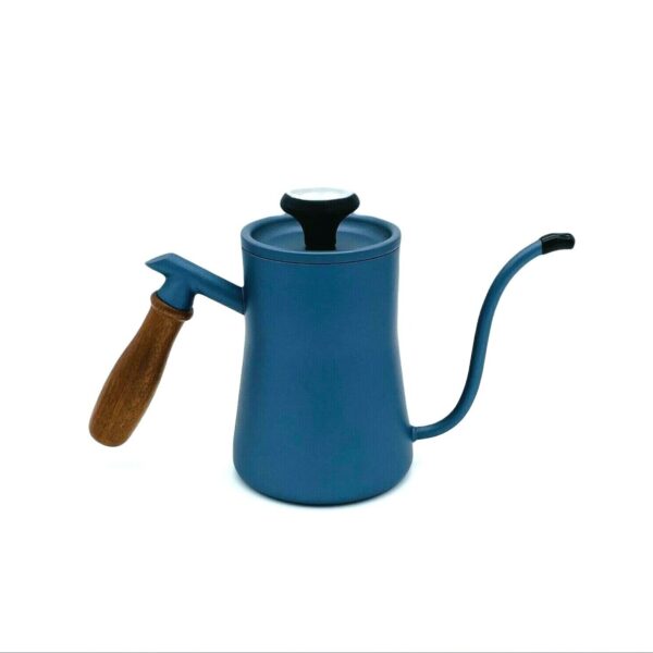 blue coffee pot kettle stainless steel