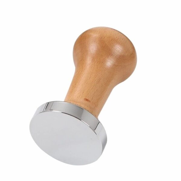 coffee tamper 58mm natural wood