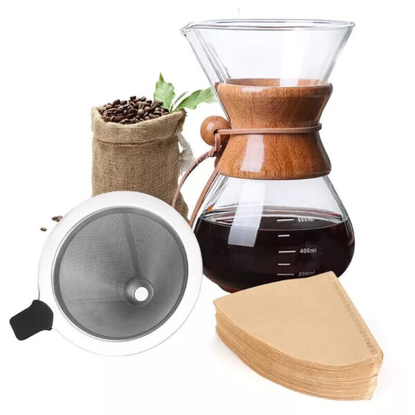 coffee maker set pour over drip pot+cone coffee