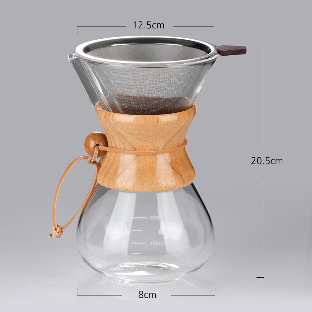 coffee maker set pour over drip pot+cone coffee