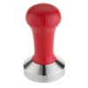 professional barista tamper tool red wood flat base