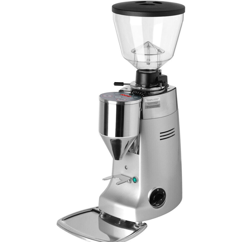 silver espresso coffee grinder commercial