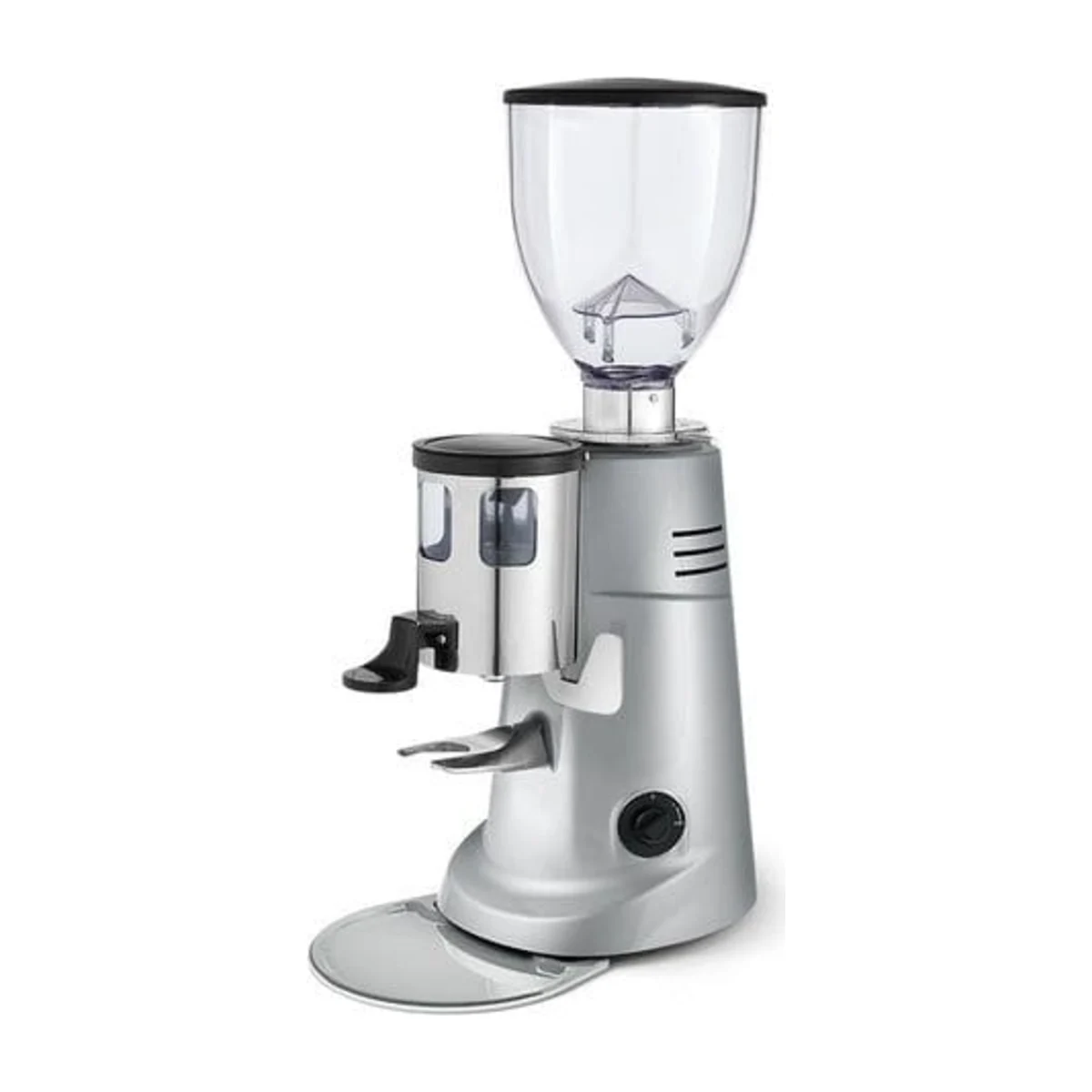 Fiorenzato F6 Auto 83 mm doser espresso grinder in silver