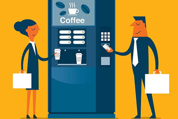 Coffee machine automatic vending commercial