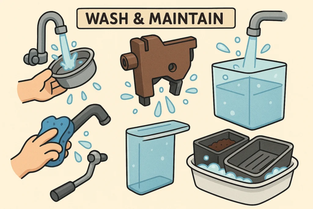 coffee machine parts accessories cleaning solution