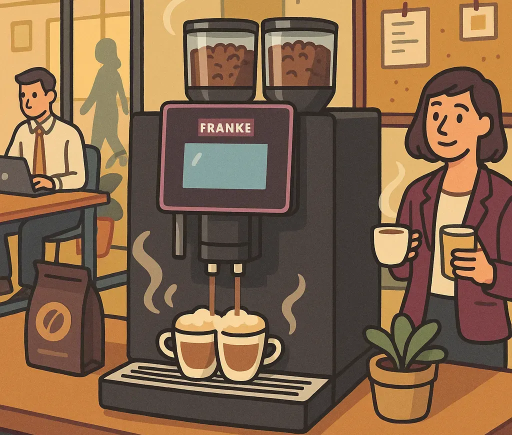 self-service coffee machine