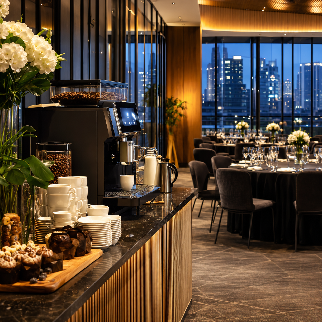 Commercial coffee machines are available for rental at Melbourne function centres and event venues supplied and serviced by Panica Coffee