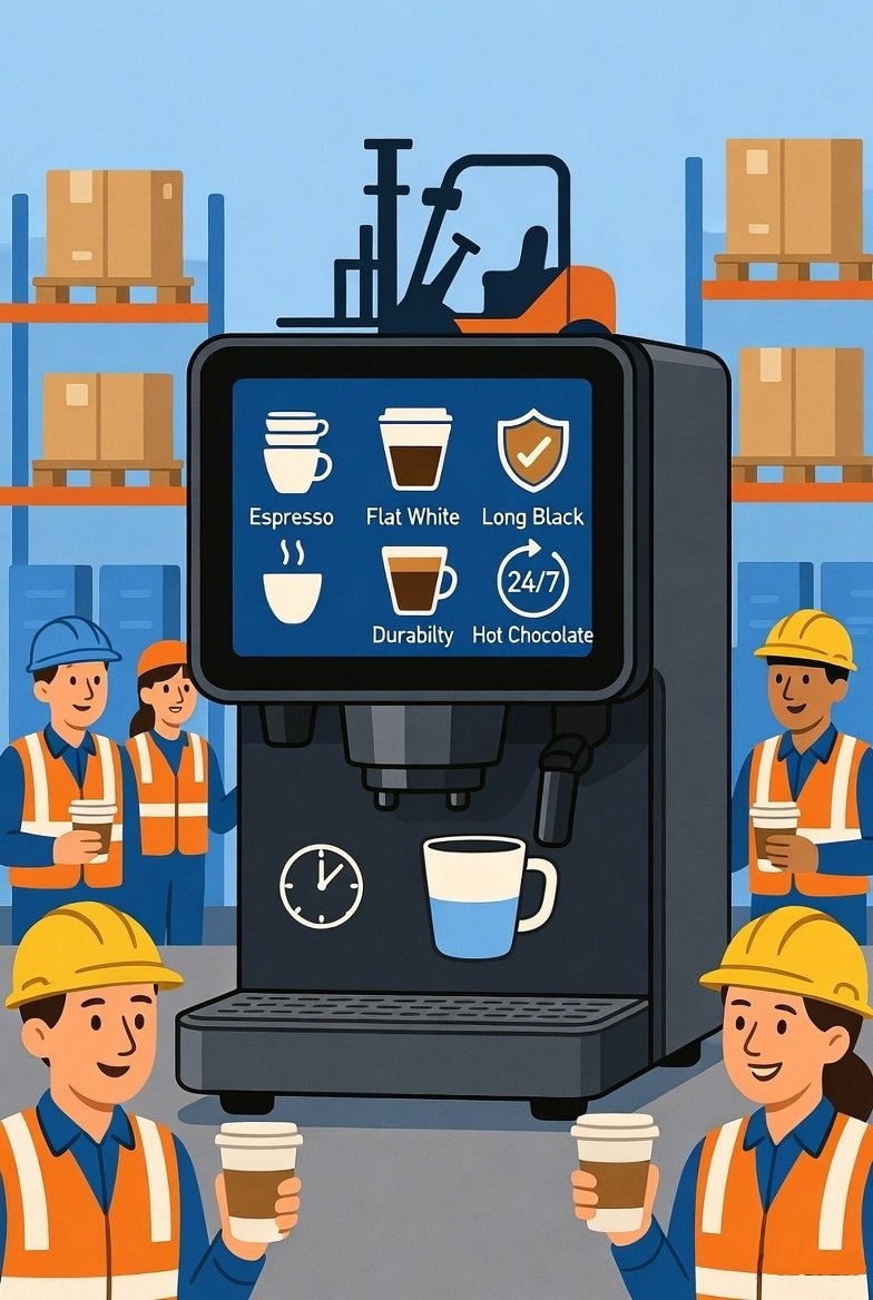 Coffee Machine Rental for Warehouses & Factories
