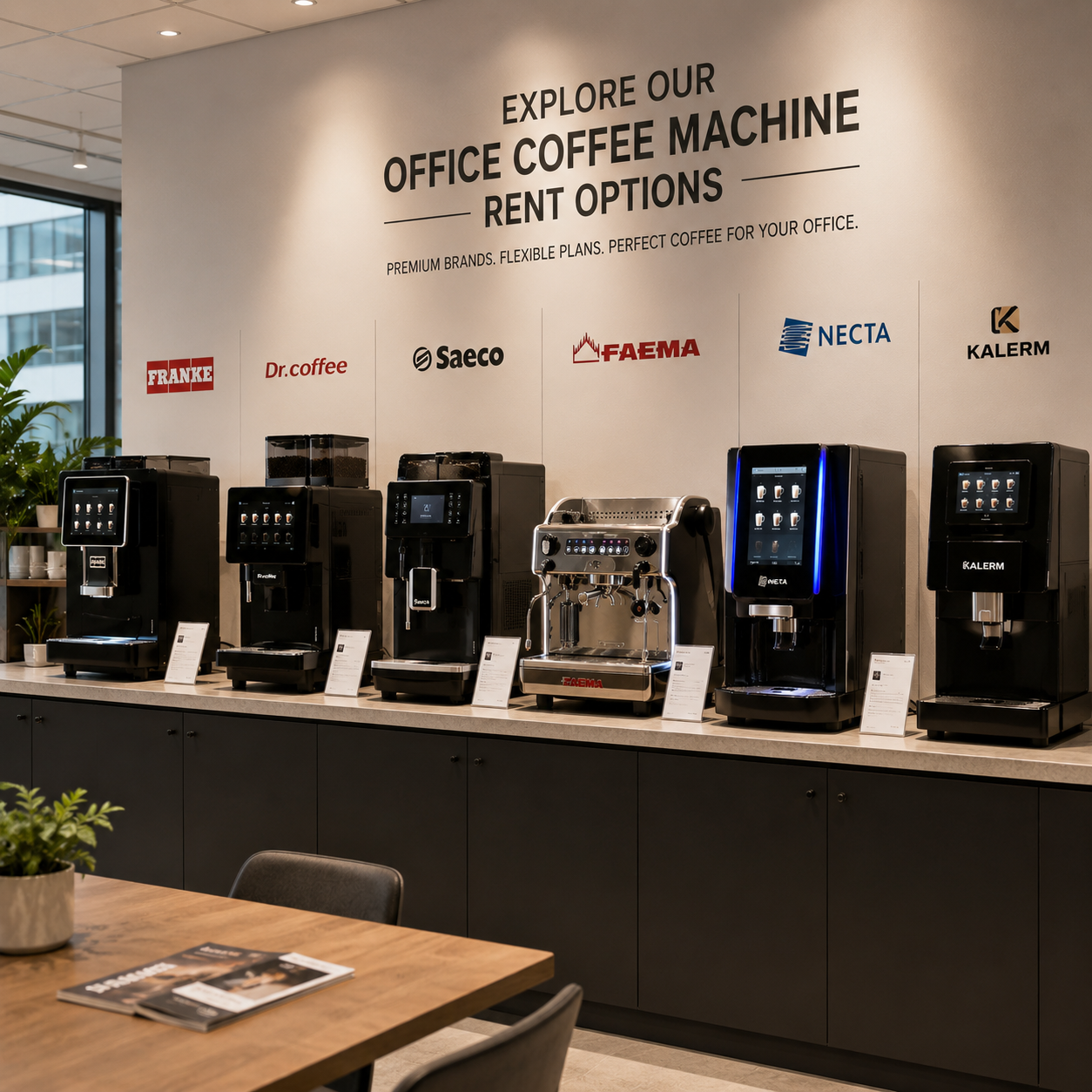 Explore office coffee machine rent options