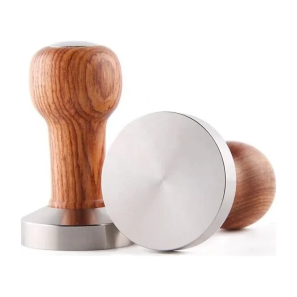 51 mm Coffee Tamper, handle and base views