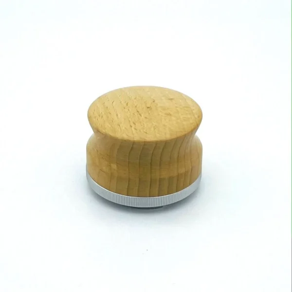 58 mm Coffee Distributor, beech handle side view