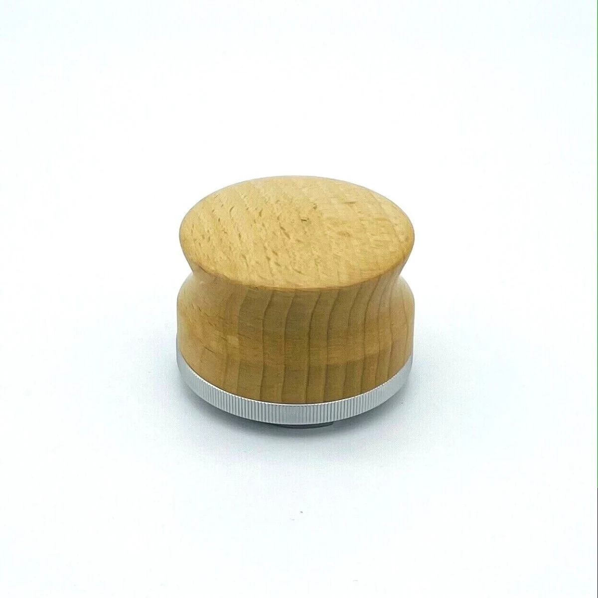 58 mm Coffee Distributor, beech handle side view