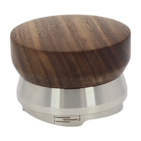 58 mm Coffee Distributor, walnut cap side view