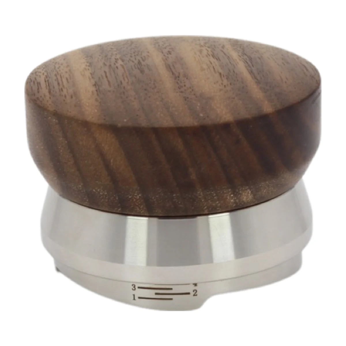 58 mm Coffee Distributor, walnut cap side view