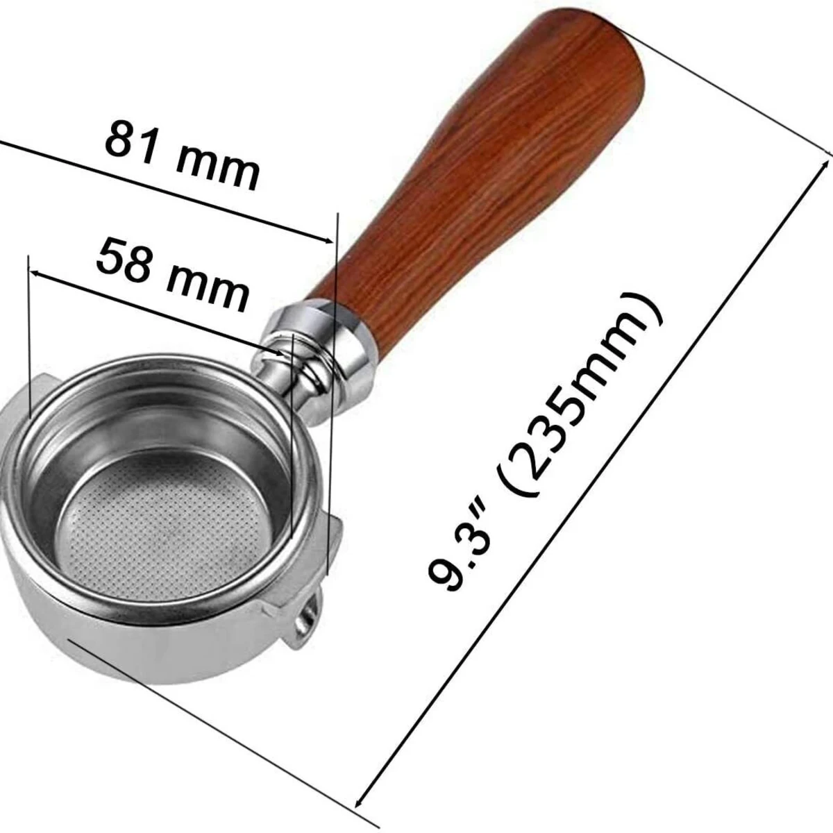 58 mm Coffee Tamper, front view