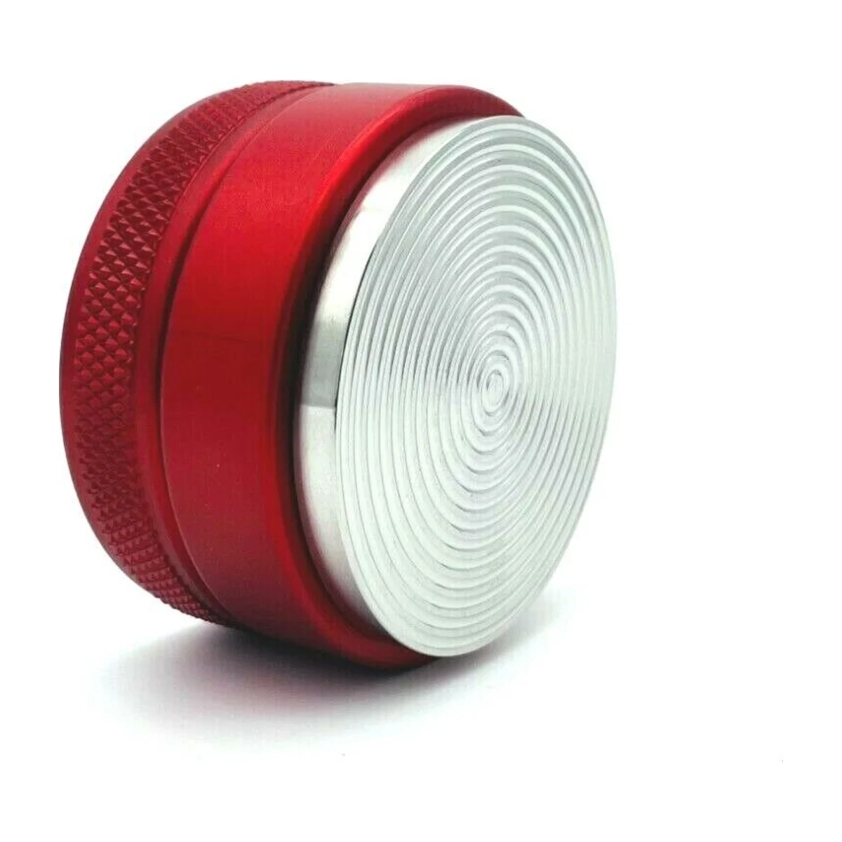 58 mm Palm Tamper, angled ripple base view