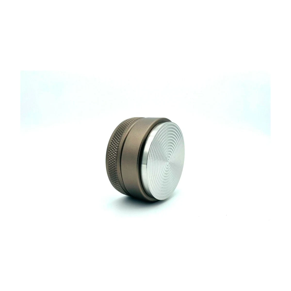58 mm Palm Tamper, angled ripple base view