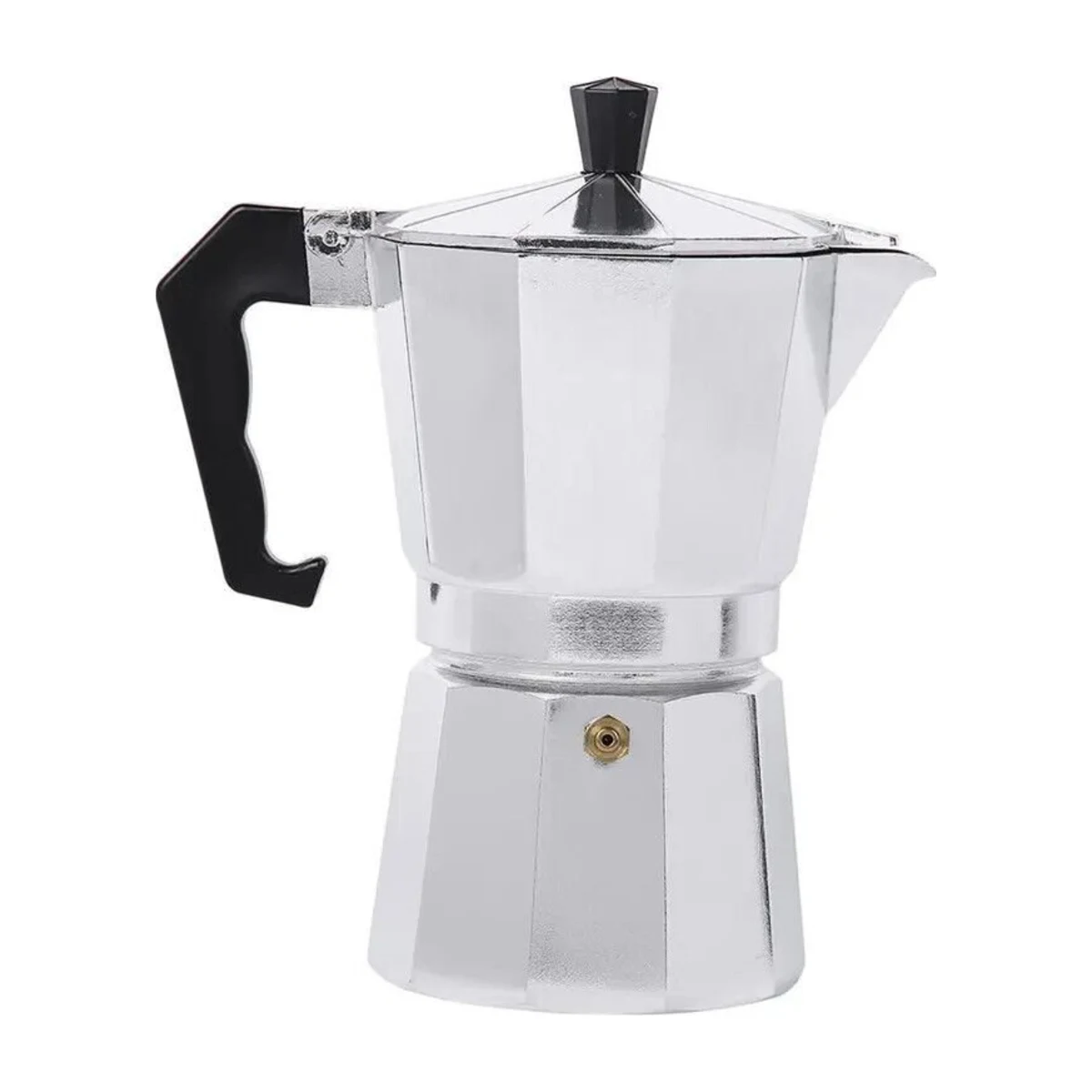 6-Cup Aluminium Moka Pot, front view