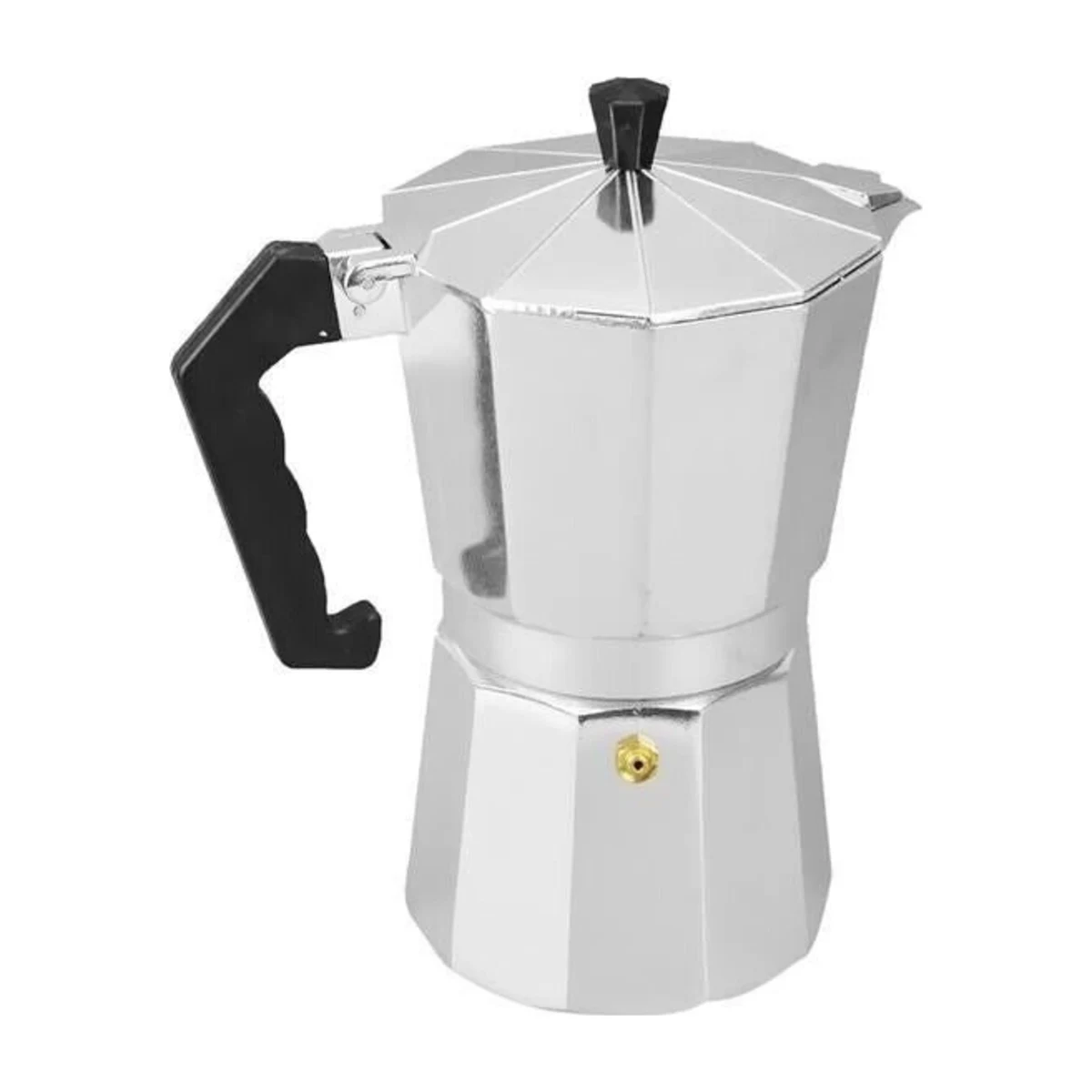 6-Cup Aluminium Moka Pot, side view