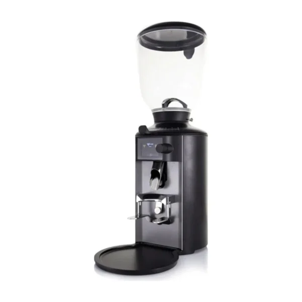 Anfim Pratica coffee grinder, black, three-quarter view