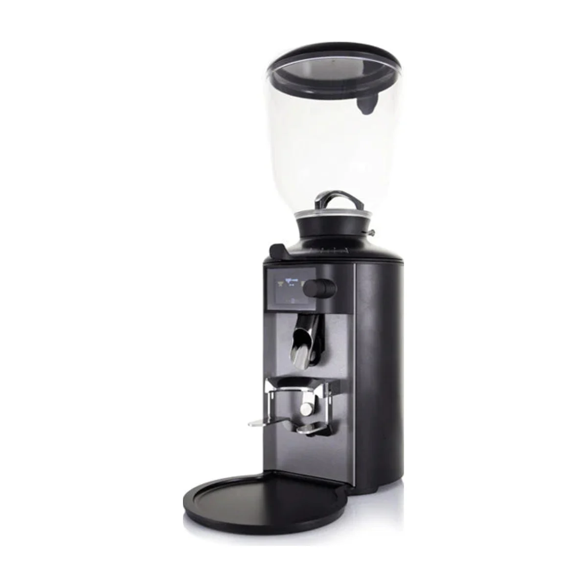 Anfim Pratica coffee grinder, black, three-quarter view
