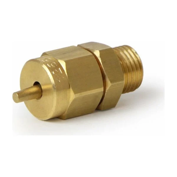 Anti-Vacuum Valve 1/4″ M, brass valve side view