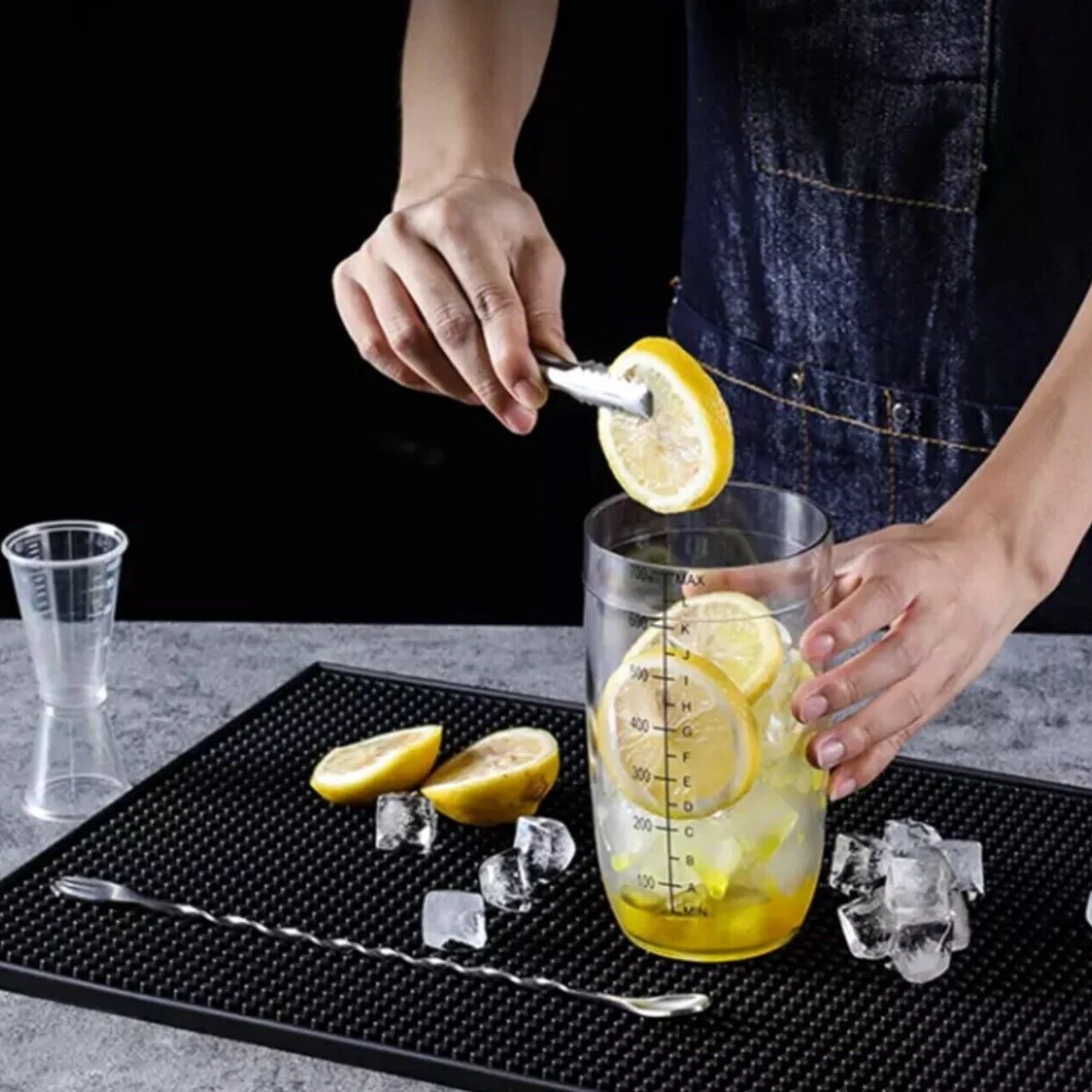 Bar Service Mat, in use at the bar