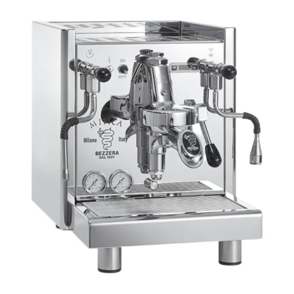 Bezzera Mitica Top PID, stainless steel, front three-quarter view
