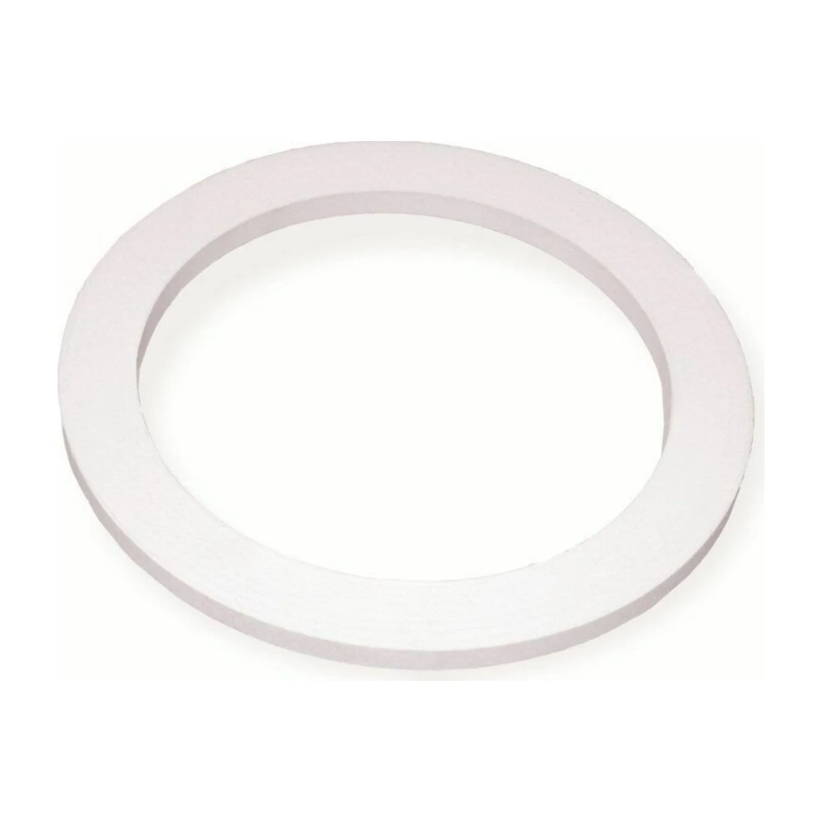 Bialetti 1-Cup Moka Gasket & Filter Plate Set, white gasket close-up
