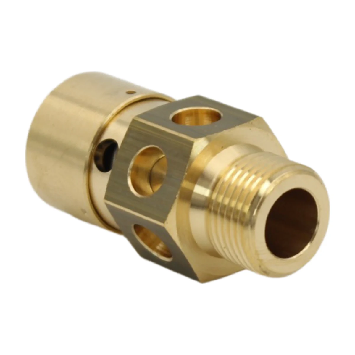 Boiler Safety Valve 3/8″ M 1.9 bar, thread end view