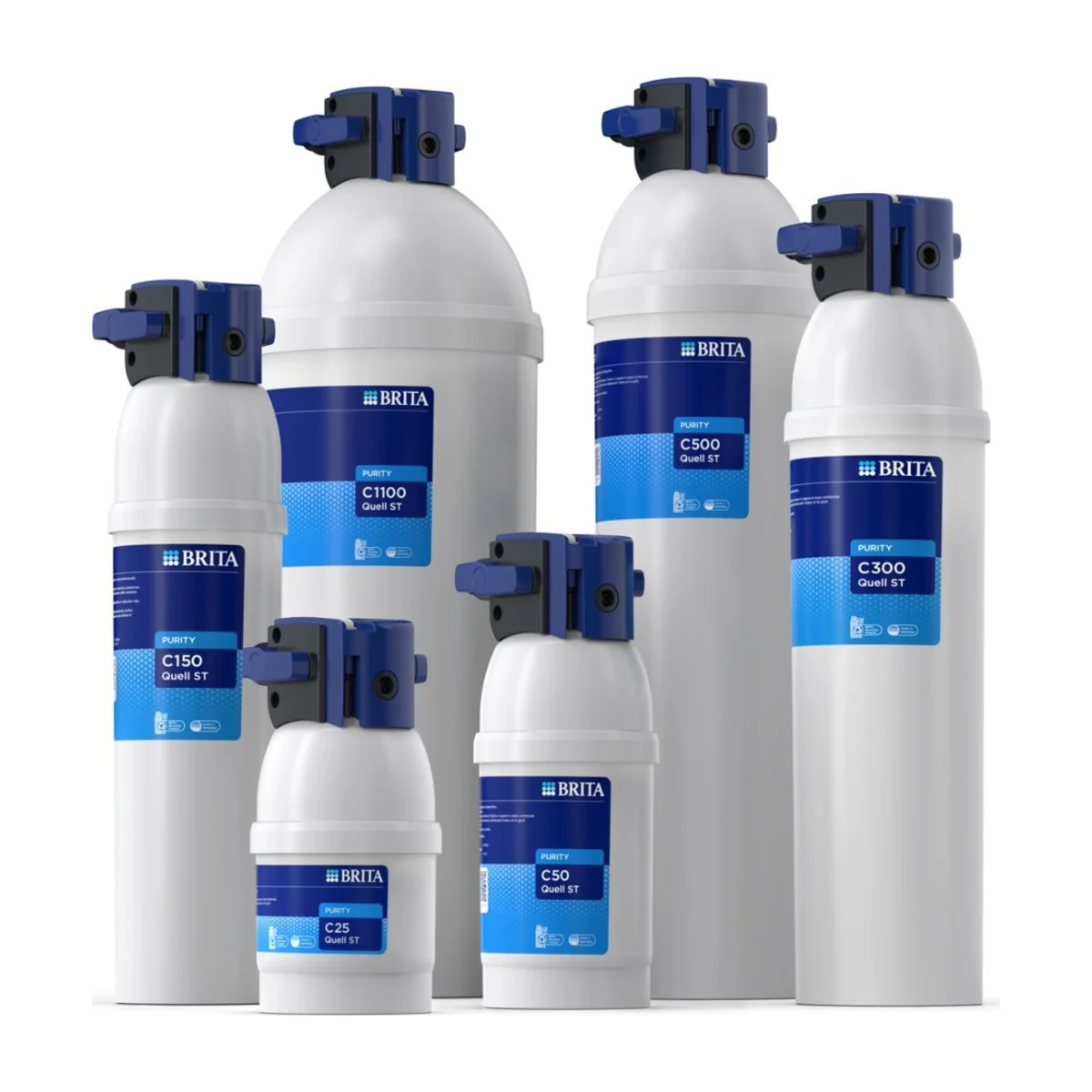 Brita Purity C Quell ST filter cartridges, C50 to C500 range