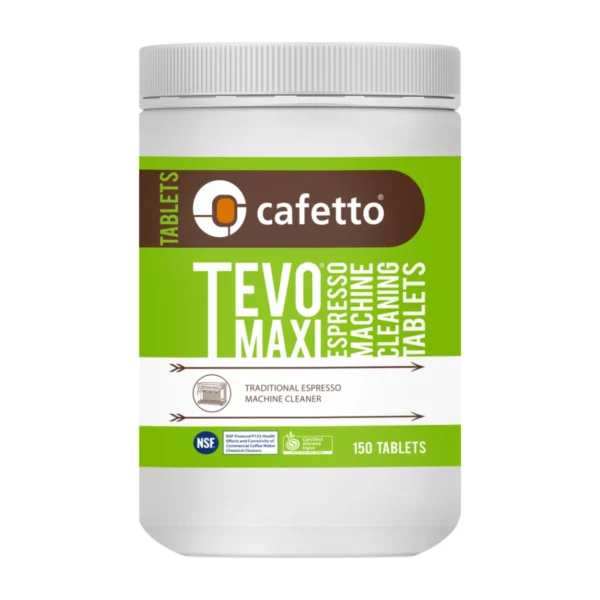 Cafetto TEVO Maxi Espresso Machine Cleaning Tablets, tub front