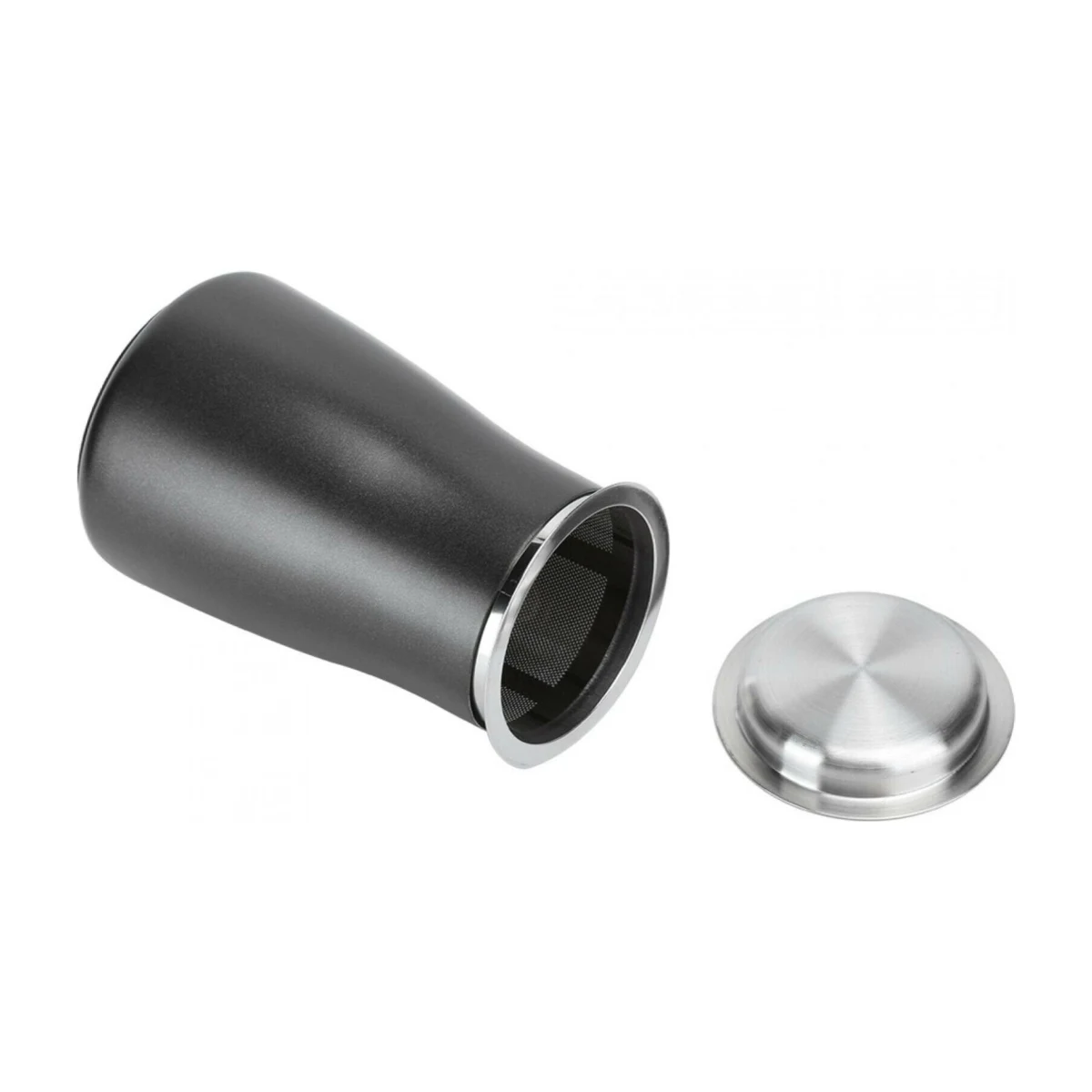 Coffee Grounds Sieve, body and lid separated