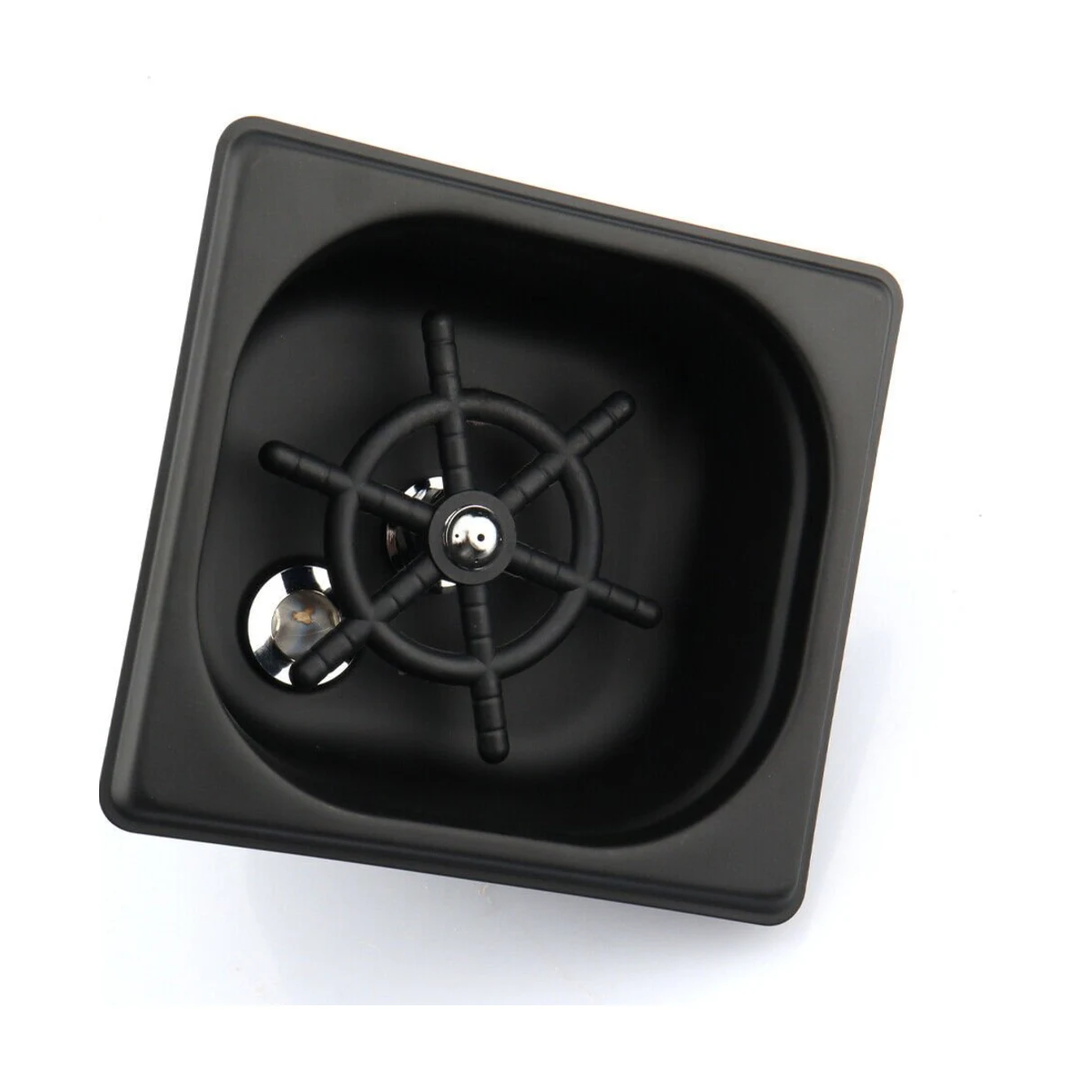 Compact Pitcher Rinser, angled top view