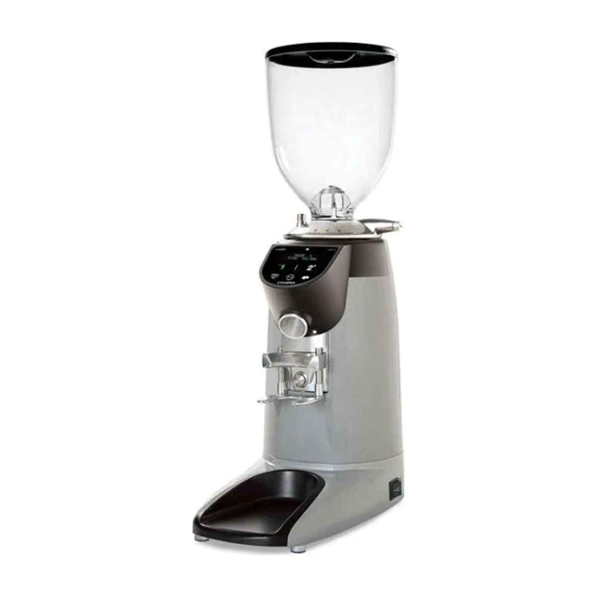 Compak E8 OD coffee grinder, silver with touchscreen