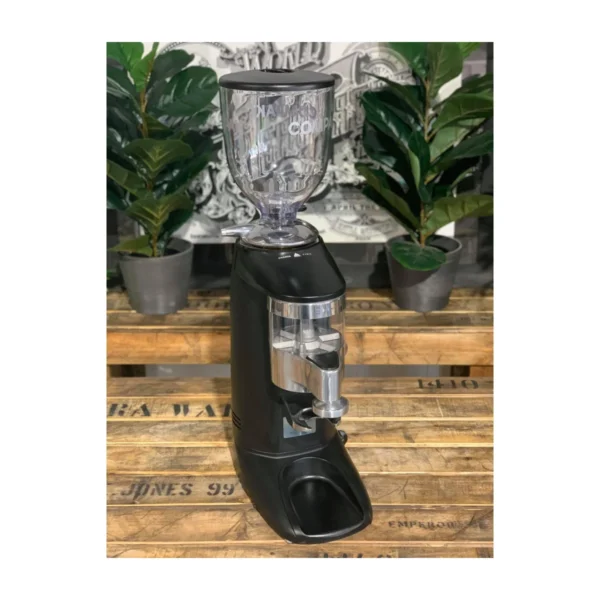Compak K10 Master Conic coffee grinder, black with aluminium doser