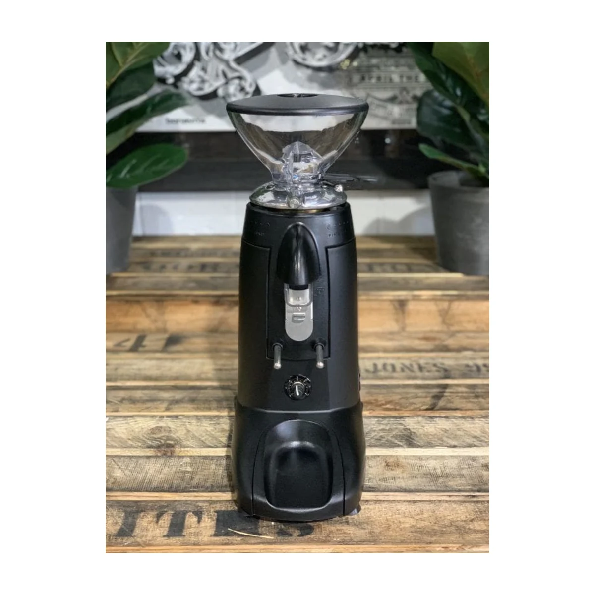 Compak K3 Touch coffee grinder, black, front view