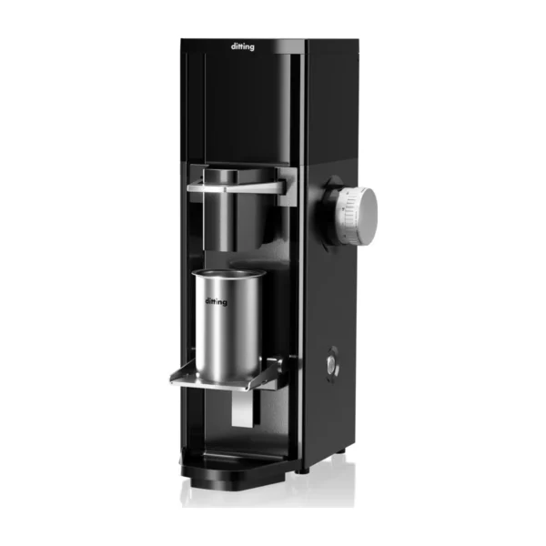 Black Ditting 807 Lab Sweet lab grinder with stainless grounds cup and large side grind dial