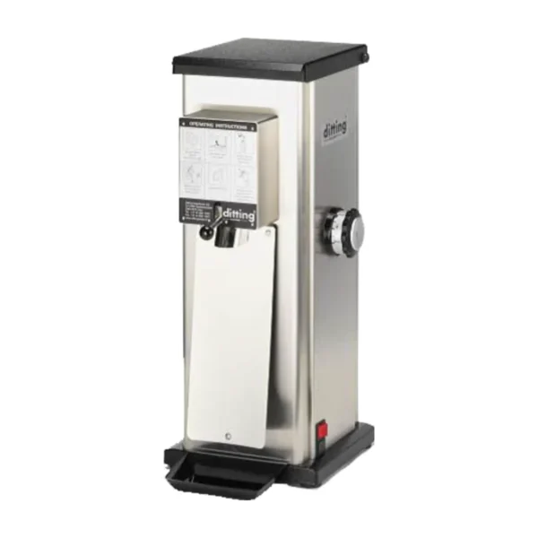 Stainless steel Ditting shop grinder with bag holder and side grind dial