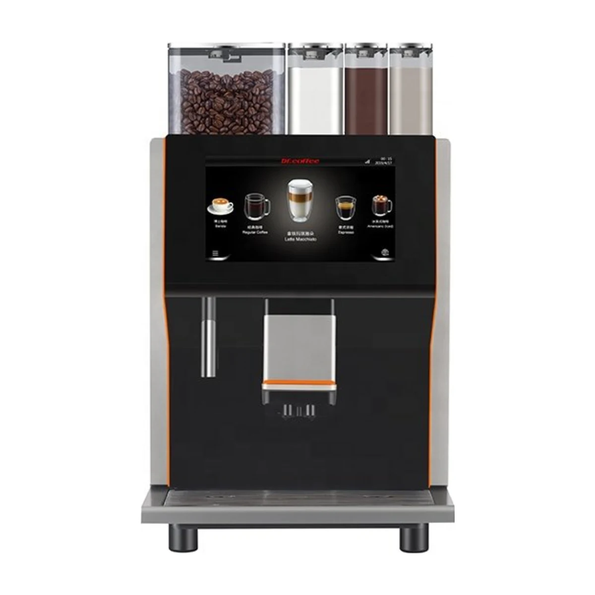 Dr. Coffee Coffee Centre, black, front view