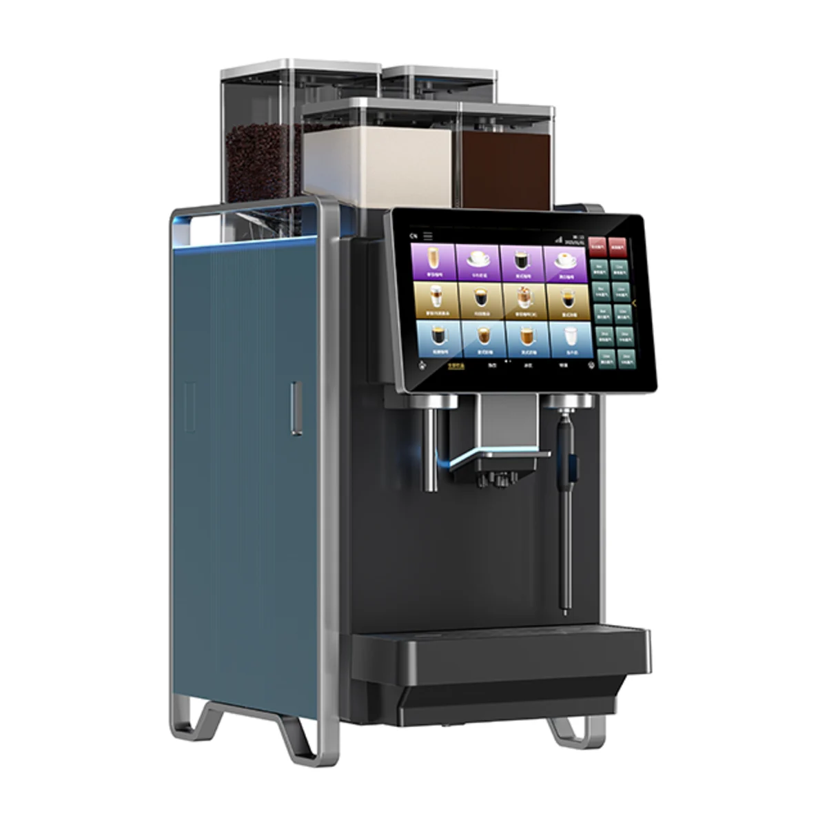 Dr. Coffee D30 Plus T coffee machine, left view