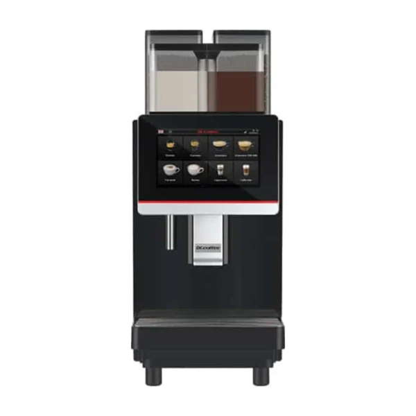Dr. Coffee F3 Plus twin-grinder coffee machine, front view