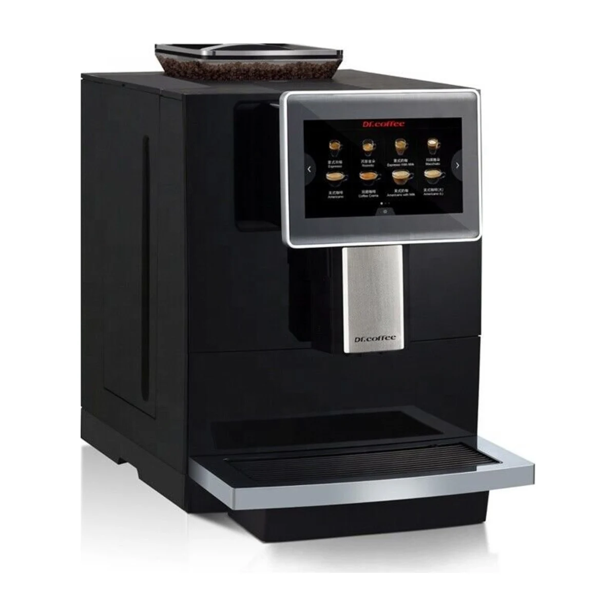Dr. Coffee H10, black, front three-quarter view
