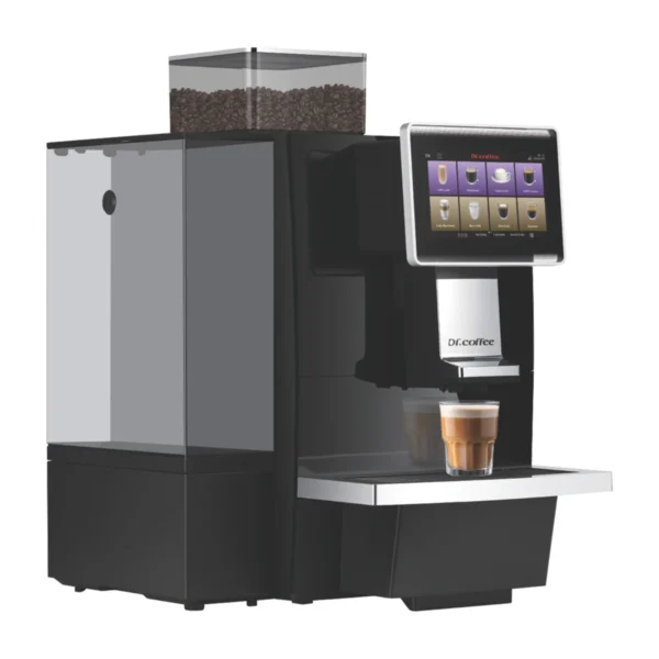 Dr. Coffee M10 office coffee machine with water tank, front view