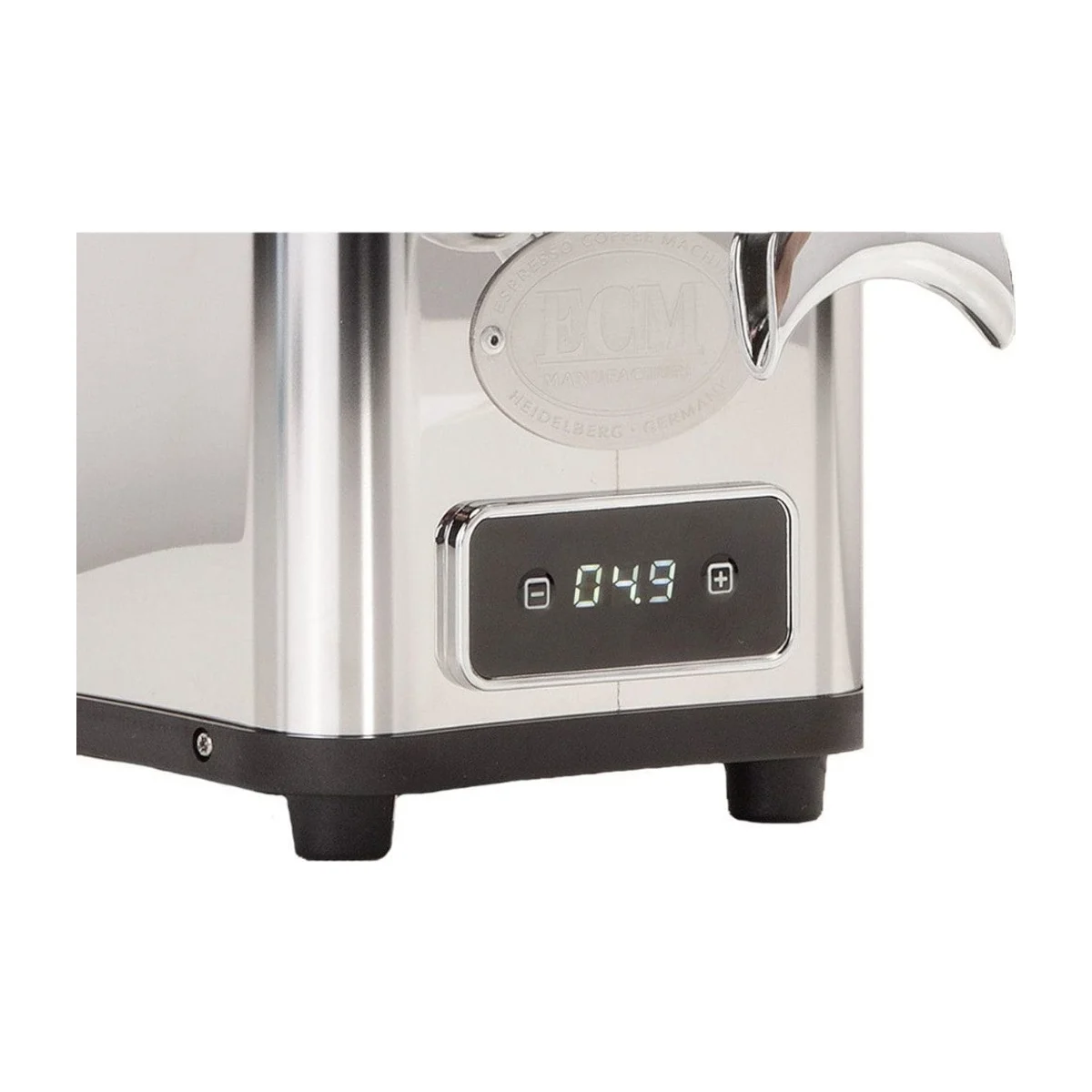 ECM S-Automatik 64 coffee grinder, display close-up