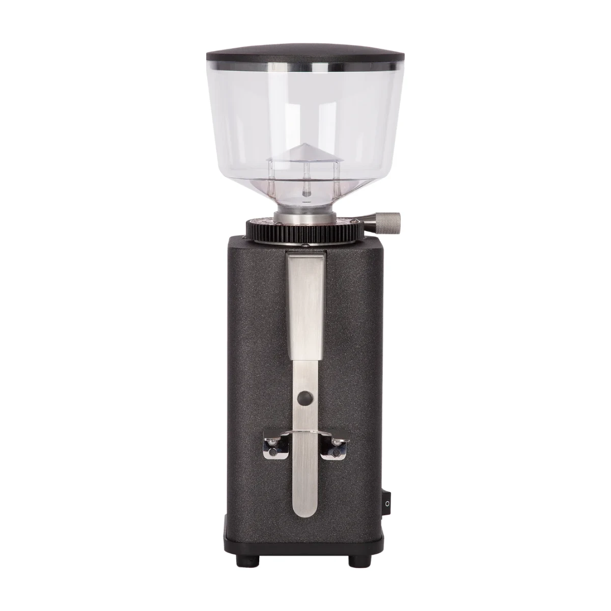 ECM S-Manuale 64 coffee grinder, anthracite, front view