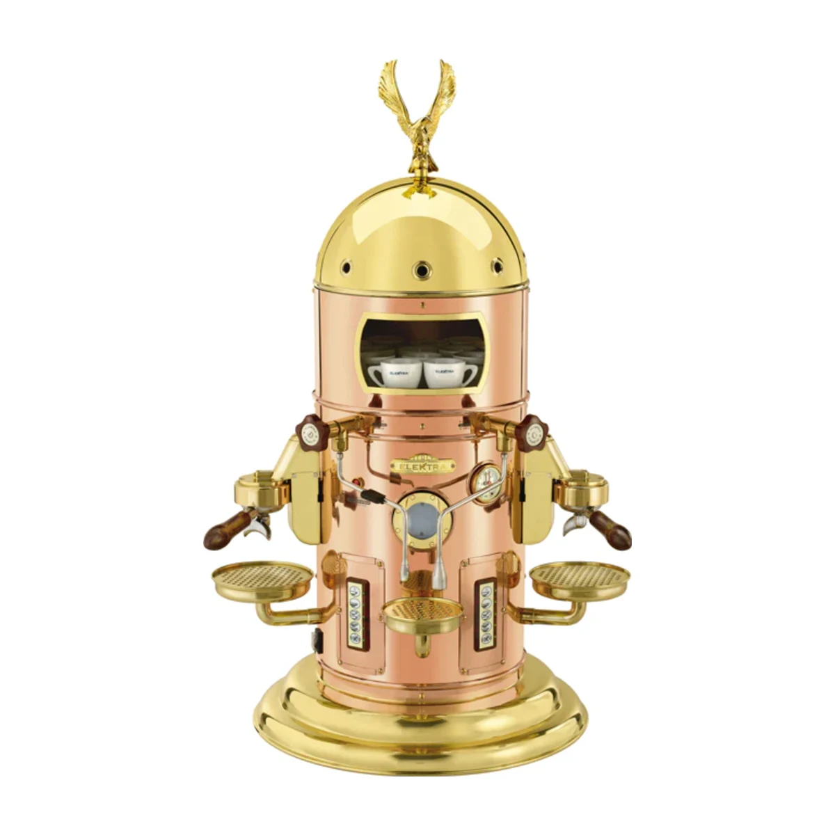 Elektra Belle Epoque 2 Group, copper and brass, front view