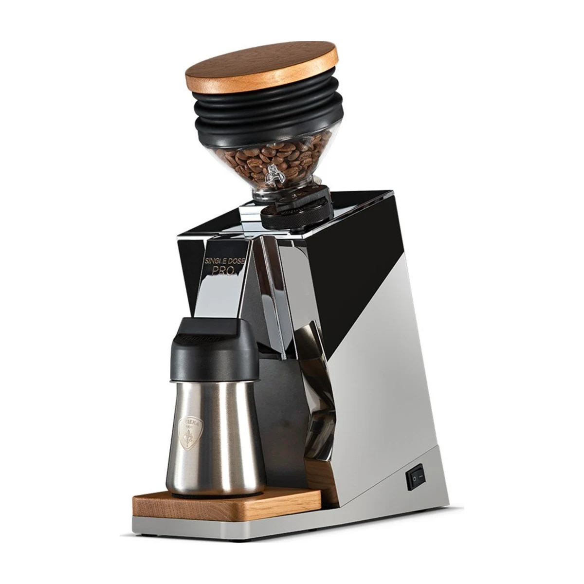 Eureka ORO Mignon Single Dose coffee grinder, chrome