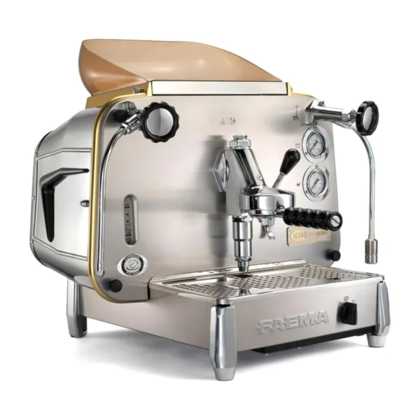 Faema E61 Legend 1 Group, stainless steel, front three-quarter view