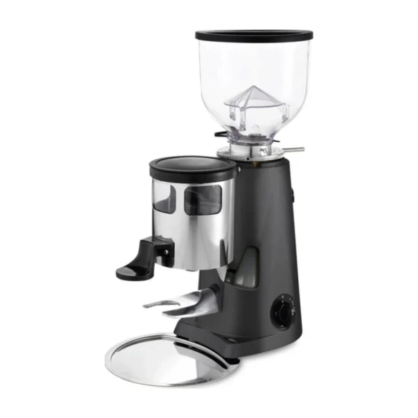 Fiorenzato F4 Nano Auto coffee grinder, black with chrome doser